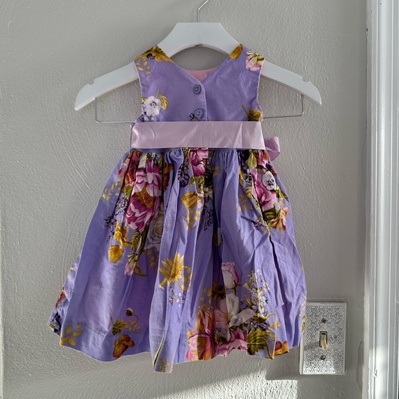 Plum Pudding Lilac Floral dress sz: 18M - Picture 4 of 6